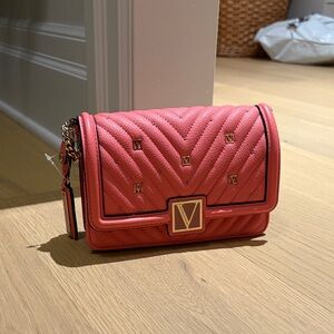 Victoria’s Secret Quilted Pink Crossbody Bag